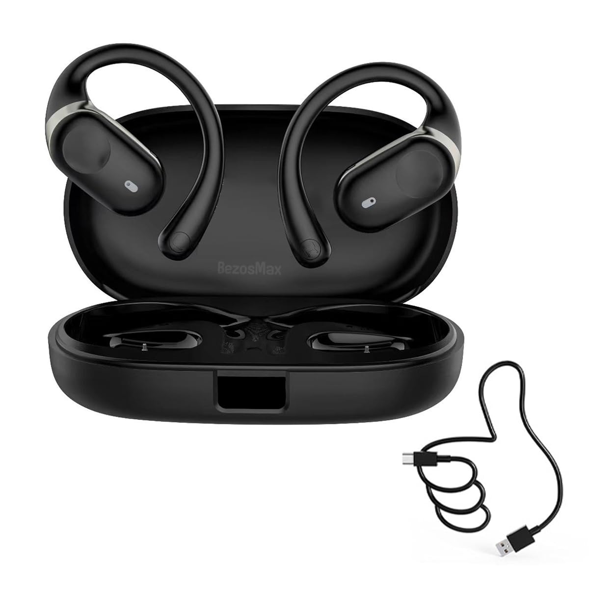 BezosMax Open Ear Headphones, Wireless Bluetooth 5.3 Earbuds with